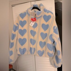 Patterned Fleece Jacket